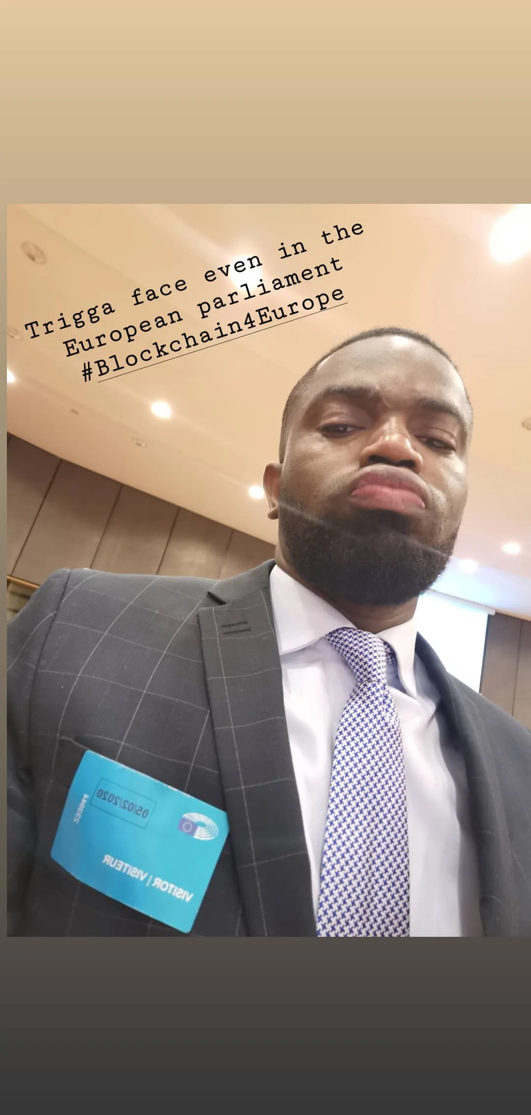 Blockchain for Europe Summit — Servais Deprince Ngoyi au Parlement européen